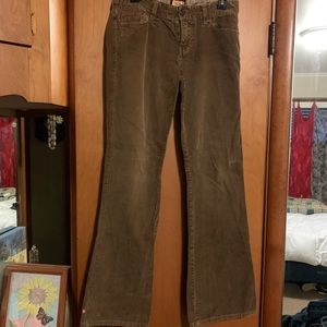 Super cool brown corduroy flares.